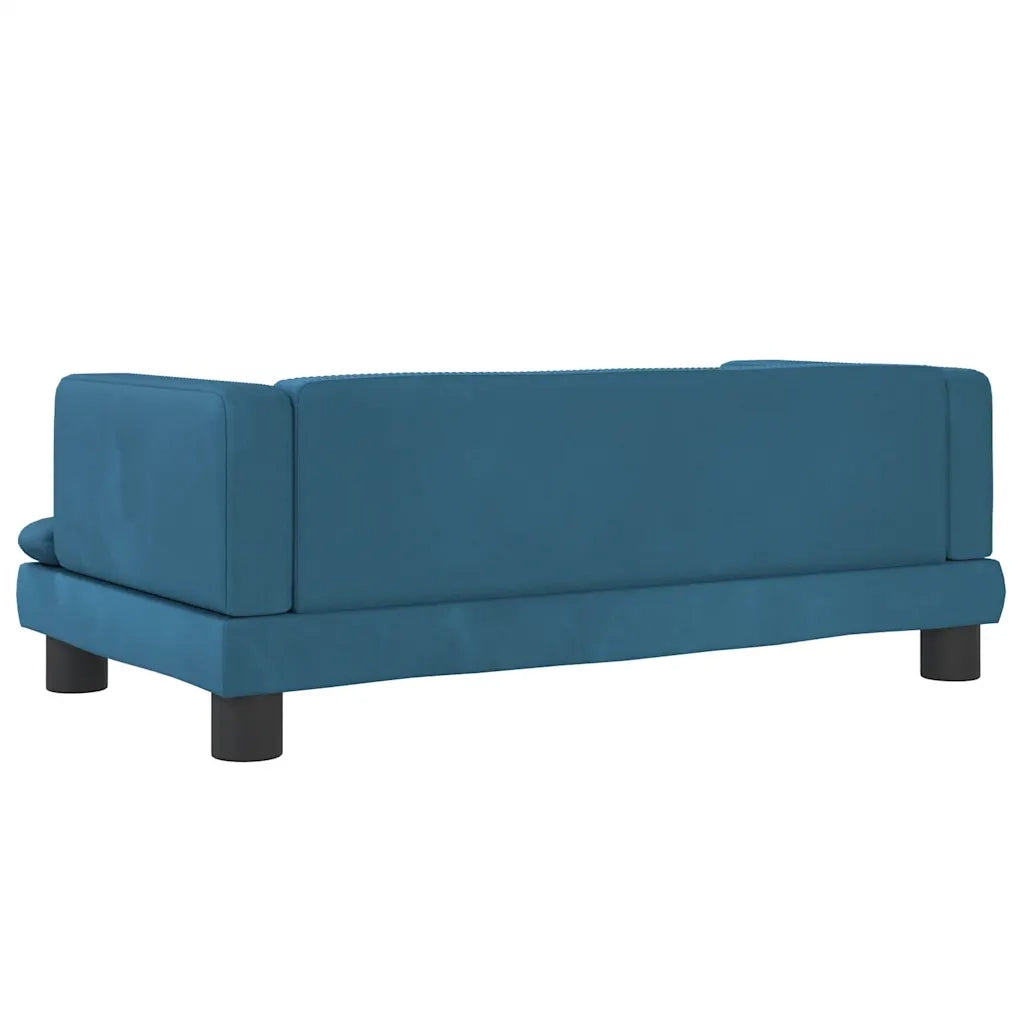 Lettino per Cani Blu 80x45x30 cm in Velluto CFW4501525