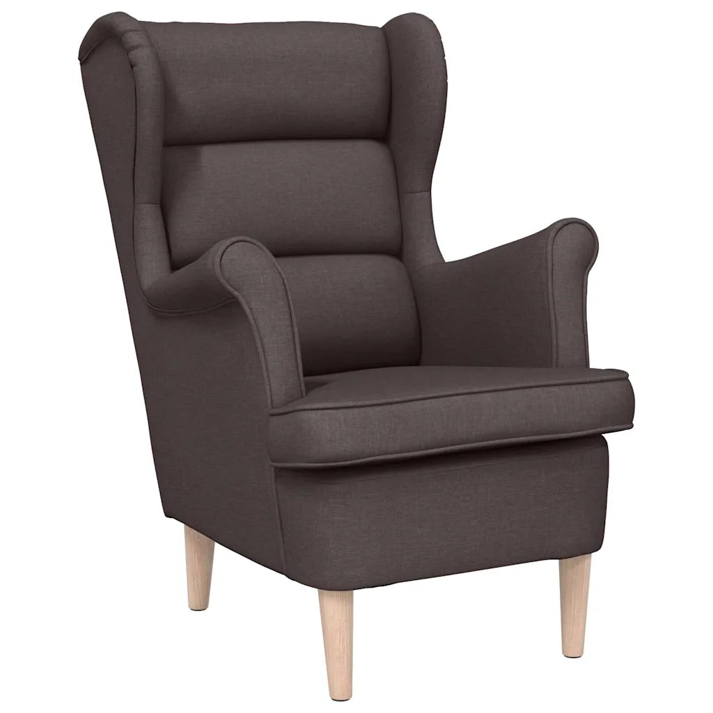 Poltrona Marrone Scuro 74x84x100 cm in Tessuto 4016899