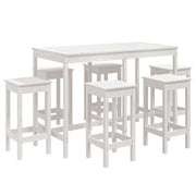 Set da bar da giardino 7 pezzi bianco legno massello di pino 02_0013427