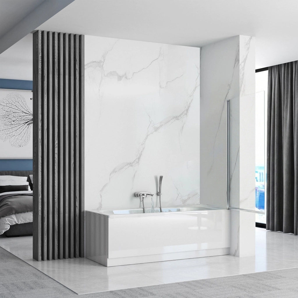 Schermo Vasca Mobile Rea Lagos 70 Chrome