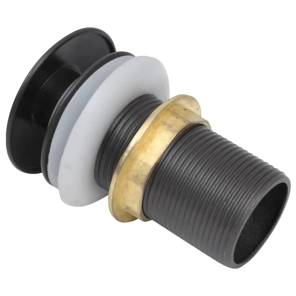Piletta di scarico a pulsante senza troppo pieno 6,4 x 6,4 x 9,1 cm grigio 02_0003490