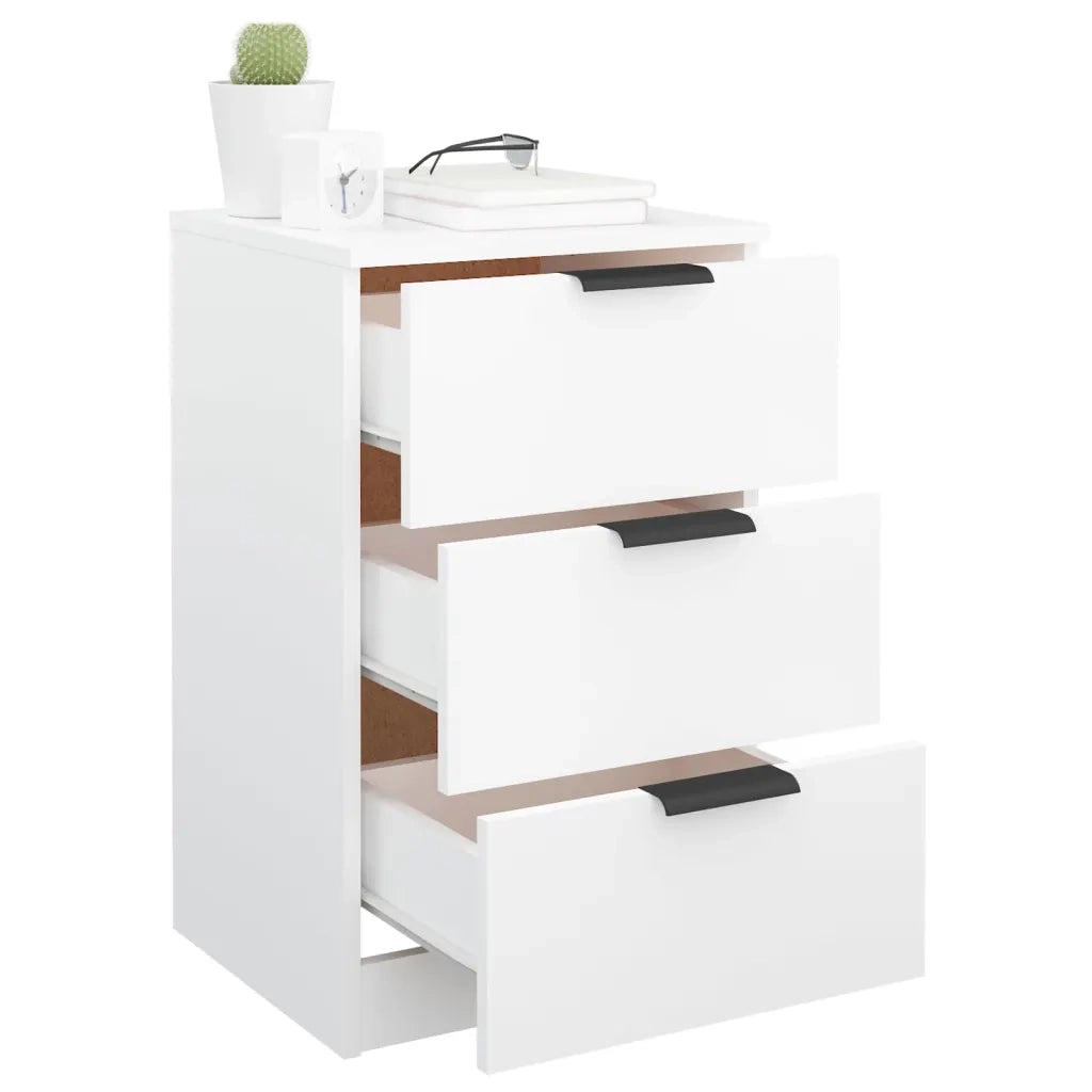 Comodino Bianco 40x36x65 cm 811268