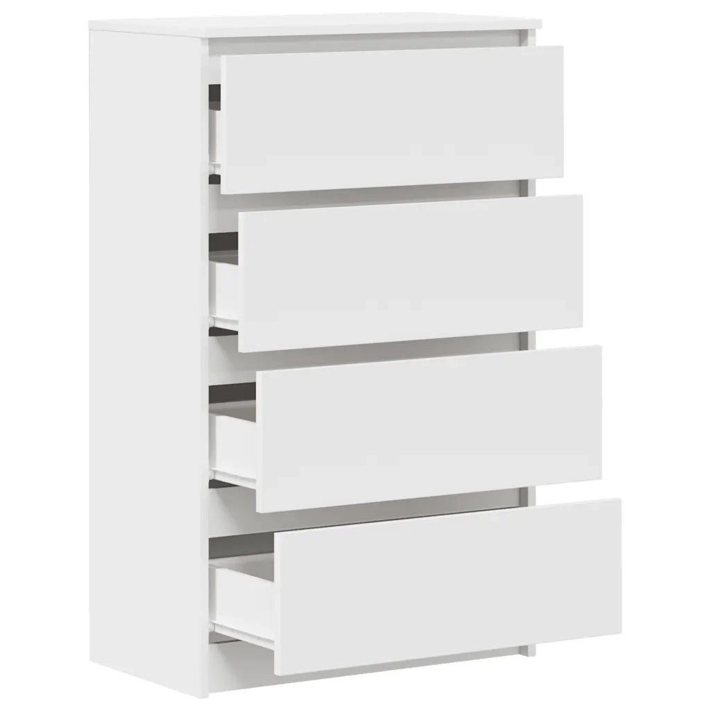 Credenza Bianca 60x35x98,5 cm in Legno Multistrato