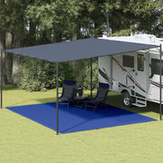 Tappeto da Tenda 400x500 cm Blu in HDPE 310732