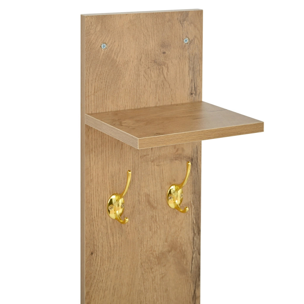 Set ingresso 3 pezzi con specchio; scarpiera; appendiabiti; LED e USB; bianco