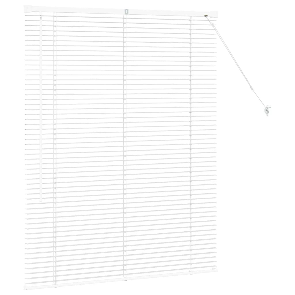 Tendaggi a Veneziana | Tenda a lamelle Bianco 130 x 100 cm Alluminio