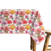 Tovaglia Antimacchia No Stiro Idrorepellente Resistente Alle Macchie Certificata Oeko Tex Copritavolo Proteggi Tavola Fantasie Estiva Estate Tavolo Giardino Terrazzo Cucina Tovaglie Moderne Fiori - 140x230Cm
