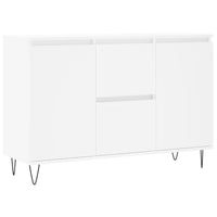 Credenza Bianca 101,5x35x70 cm in Legno Multistrato 827204