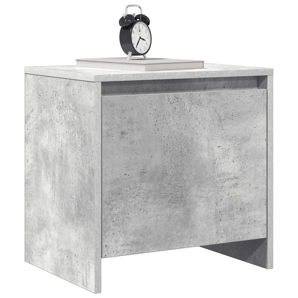 Comodini 2 pz Grigio Cemento 45x34x44,5 cm in Truciolato cod mxl 30414