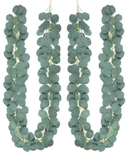 Slinga per vite artificiali - Corona di eucalipto - 18 m - 146 foglie - Pianta ornamentale - Corona di eucalipto per matrimonio e giardino - Appoggio e decorazione per parete