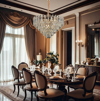 Lampada Cristal G057-cp 50cm Gold