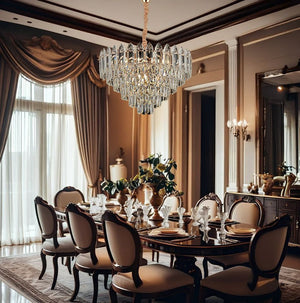 Lampada Cristal G057-cp 50cm Gold