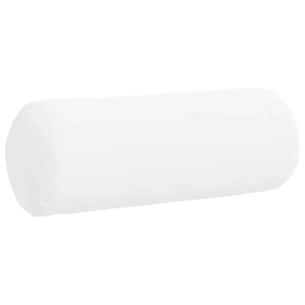 Cuscini a rullo 2 pcs Bianco Ø 25 x 70 cm Tessuto