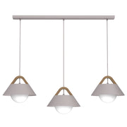 Lampada sospesa Funda 3xE27 kasmir legno Luminex