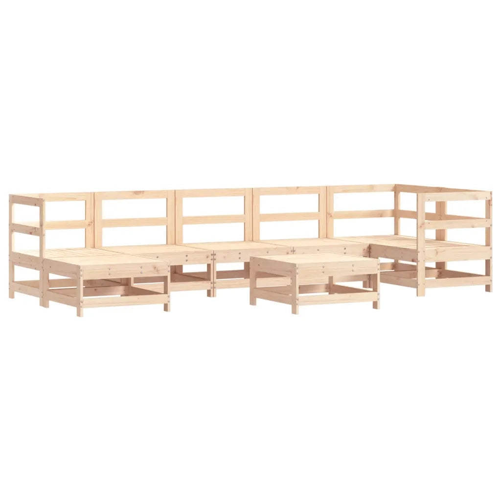 Set Salotto da Giardino 8 pz in Legno Massello di Pino 3186270