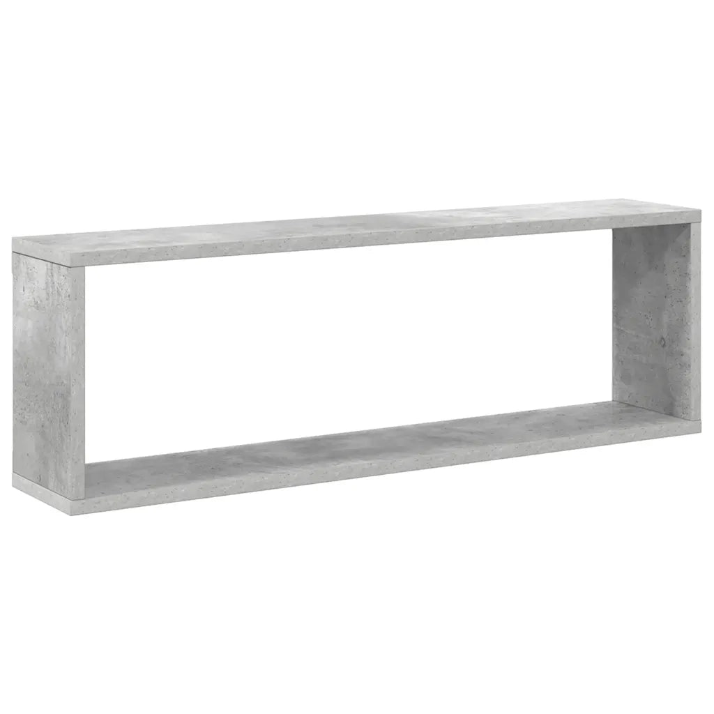 Mensole a Cubo 2 pz Grigio Cemento 80x15x26,5 cm in Truciolato cod mxl 52937