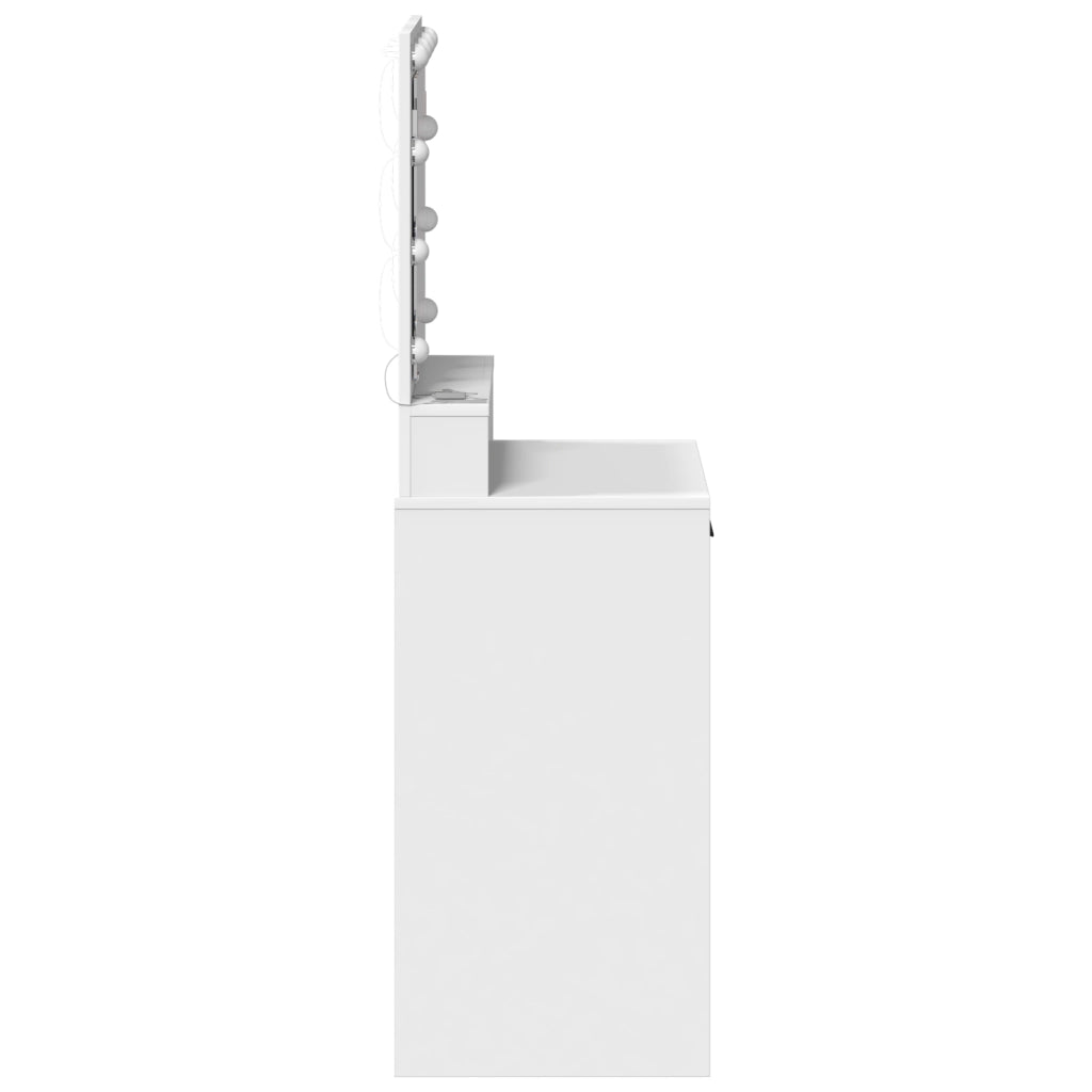 Toeletta  con luci LED Bianca 50x41x135 cm