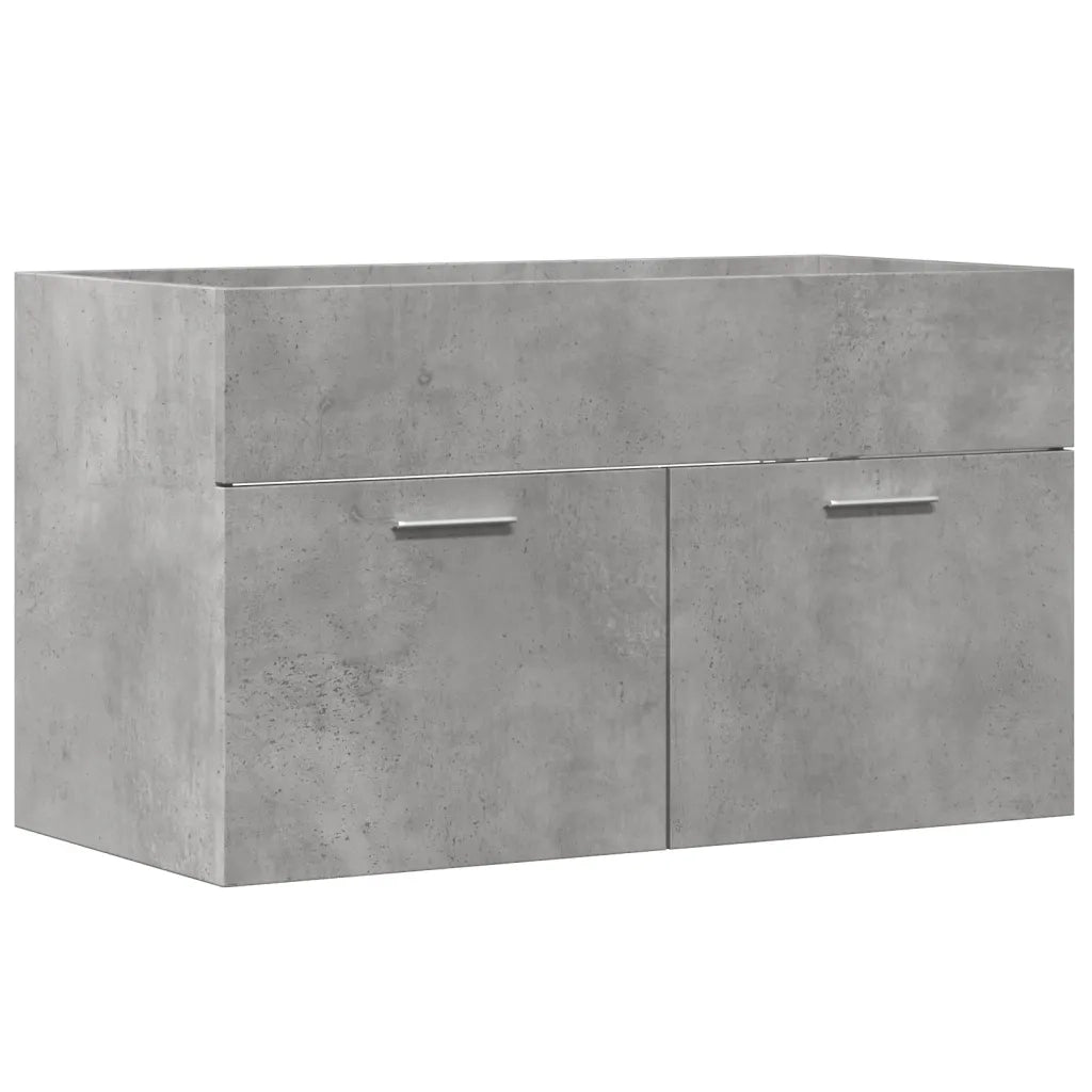 Mobile Sottolavabo Grigio Cemento 80x38,5x46 cm Multistrato 856210