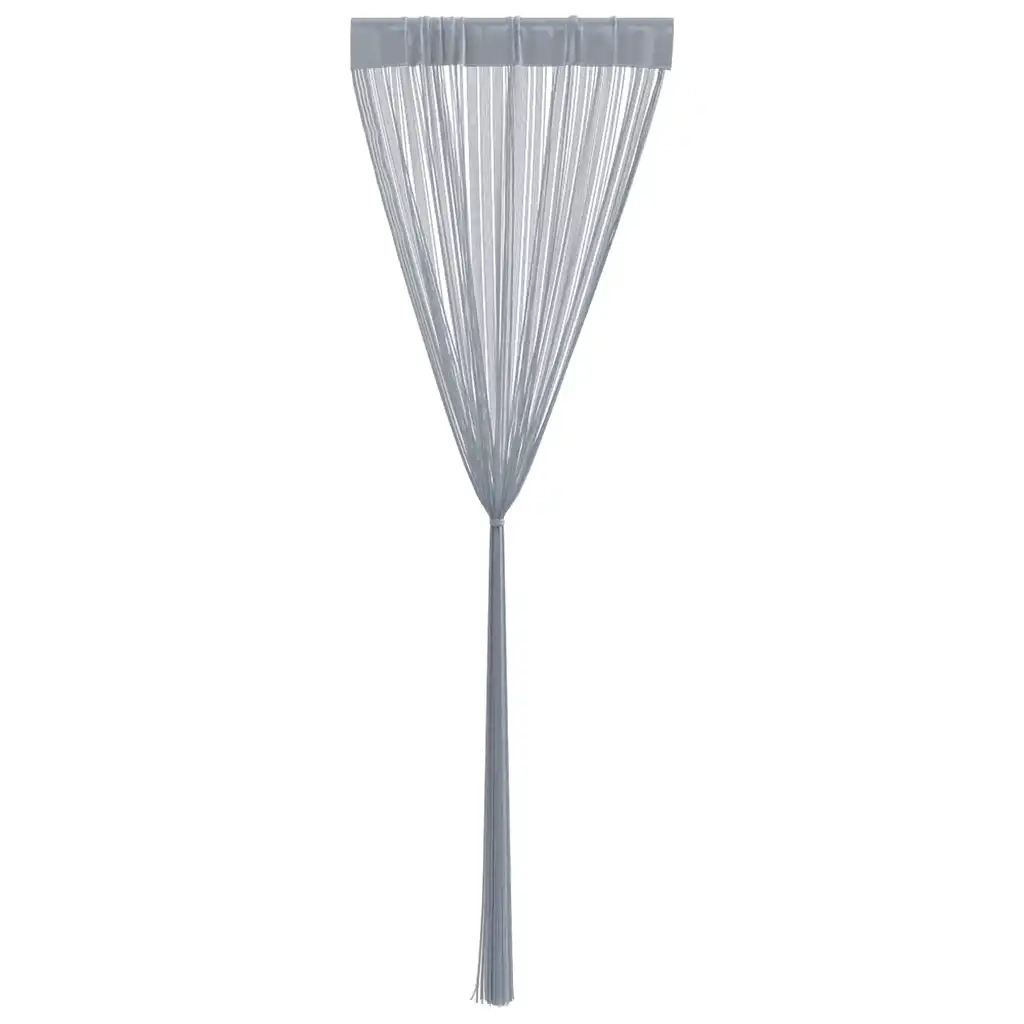 vidaXL Tende a Filo 2 pz Grigio Chiaro 100x250 cm