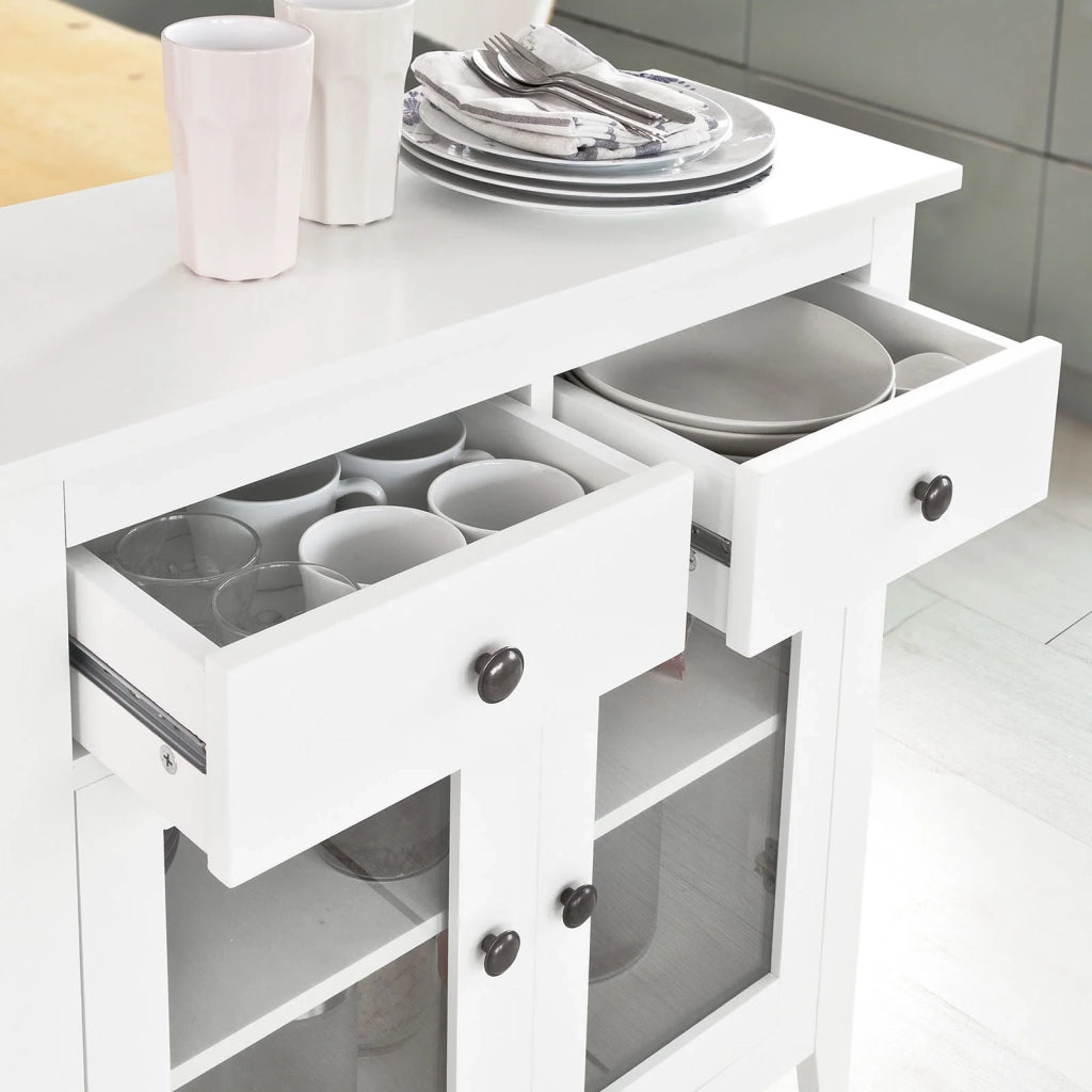 Base Credenza,Mobile ingresso,Armadietto da soggiorno,bianco, FSB05-W