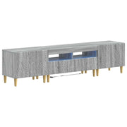 Mobile TV LED a 5 pezzi Sonoma grigio Legno ingegnerizzato 3416767