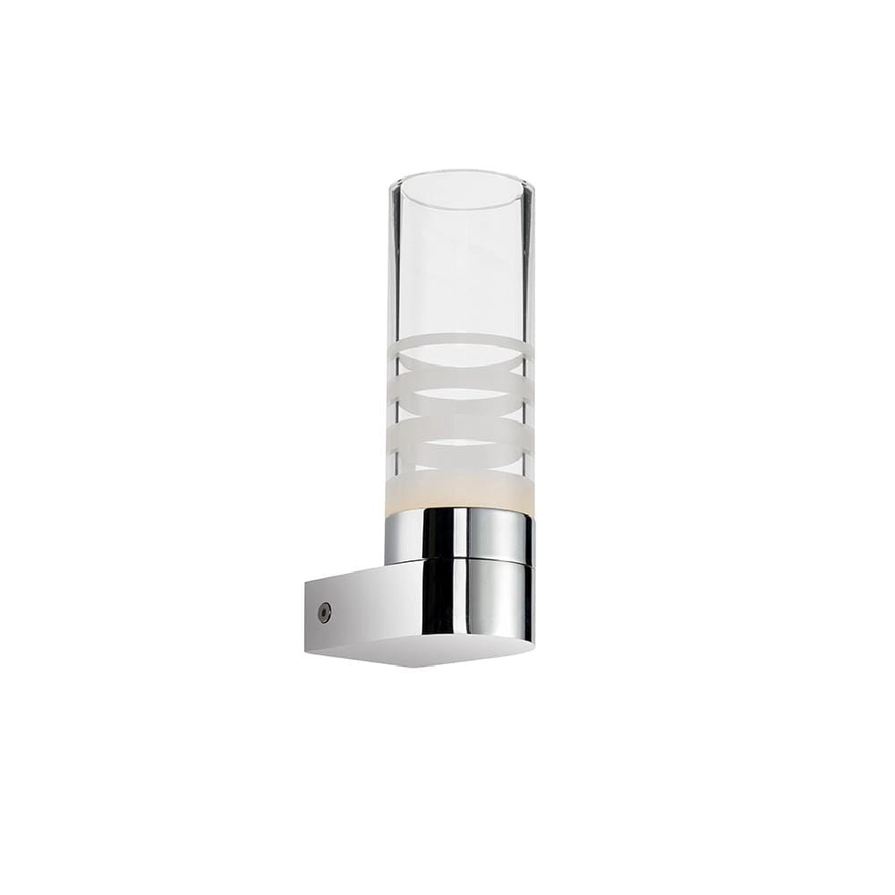 Italux Pixy applique da parete LED 3,6W cromo in vetro