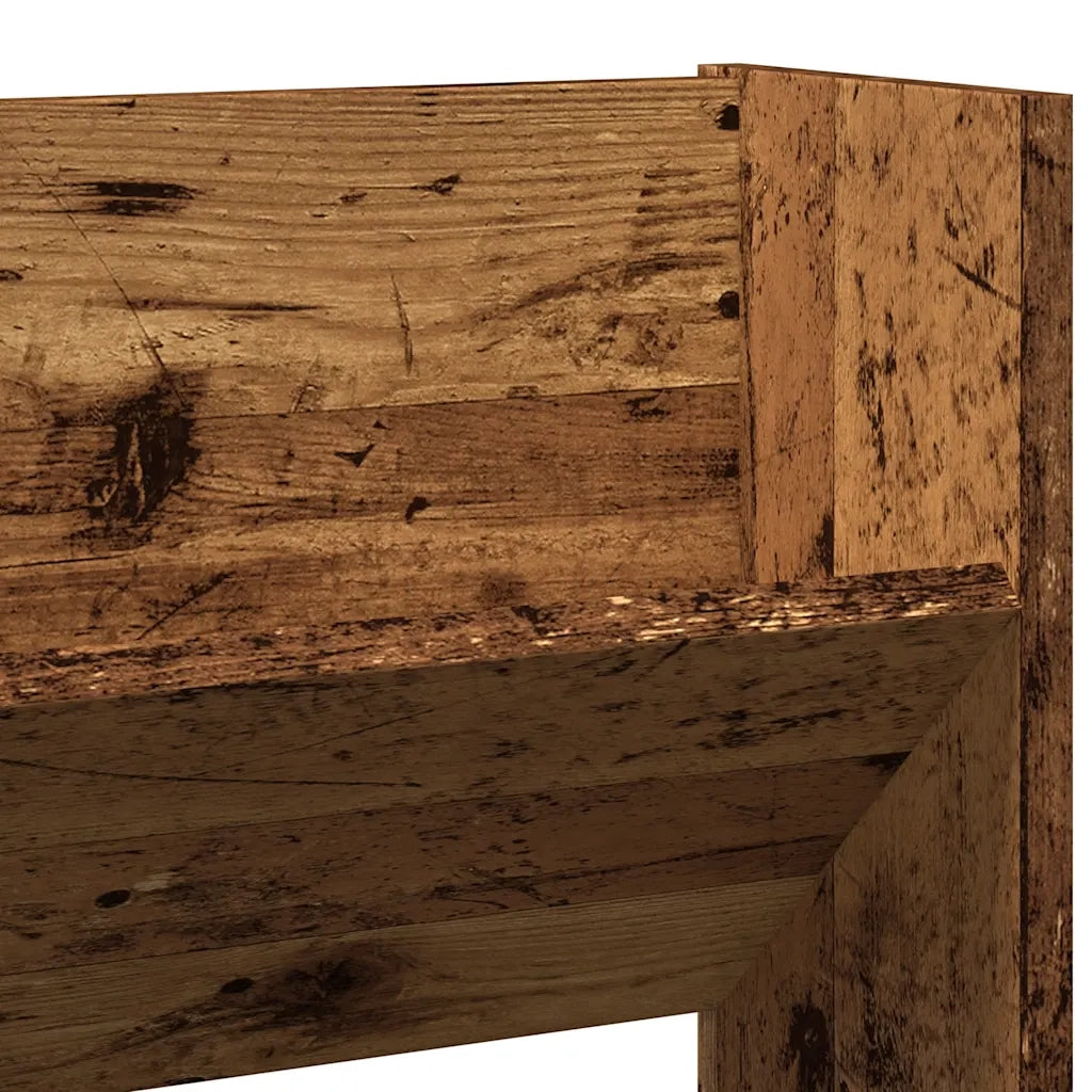 Scarpiera a Muro Legno Antico 80x18x60 cm in Truciolato