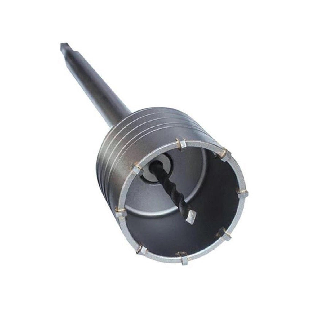 Trade Shop - Fresa A Tazza 80mm Carotatrice Con Asta Sds Plus 90mm Calcestruzzo Cemento -