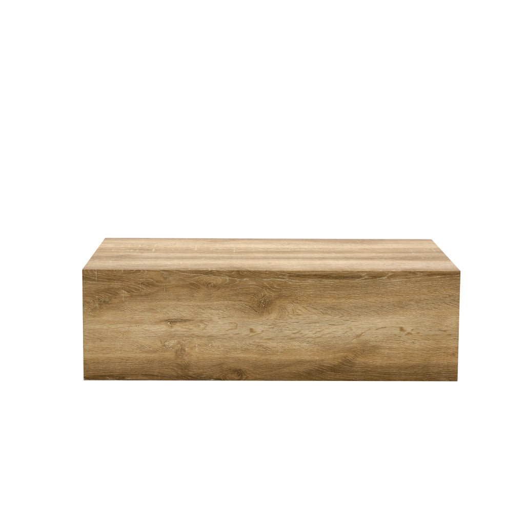 Tavolino da caffè rettangolare - per soggiorno - in MDF - 90x50x30 cm - effetto legno