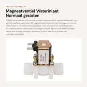 Vitello Magnetico Normale Chiusura - Valvola di Ingresso Acqua - G1/2 - DC12V - 12V-300mA - Isolamento di Classe E - Valvola di Scarico Acqua