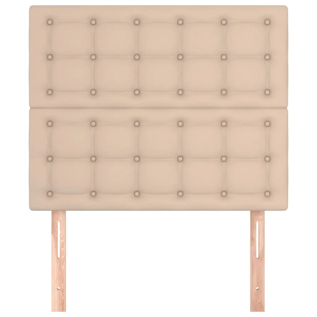 Testiera-Testata-Testiera Decorativa Cappuccino 100x5x118/128 cm in Similpelle 430850