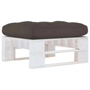 Ottomana da Giardino Pallet in Legno di Pino Impregnato Biancocod mxl 96566