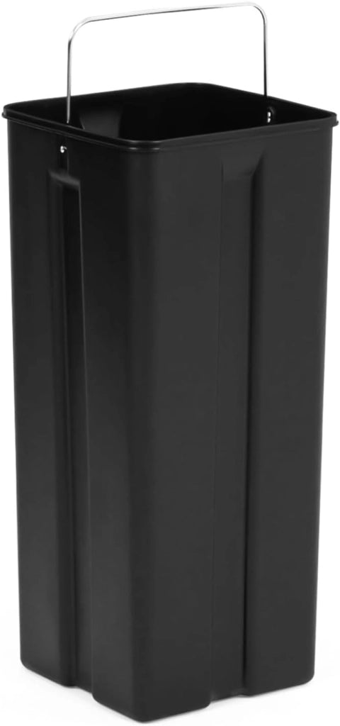 Bidone da cucina a selezione selettiva 2 x 30L nero 2 secchi estraibili e pedali in metallo