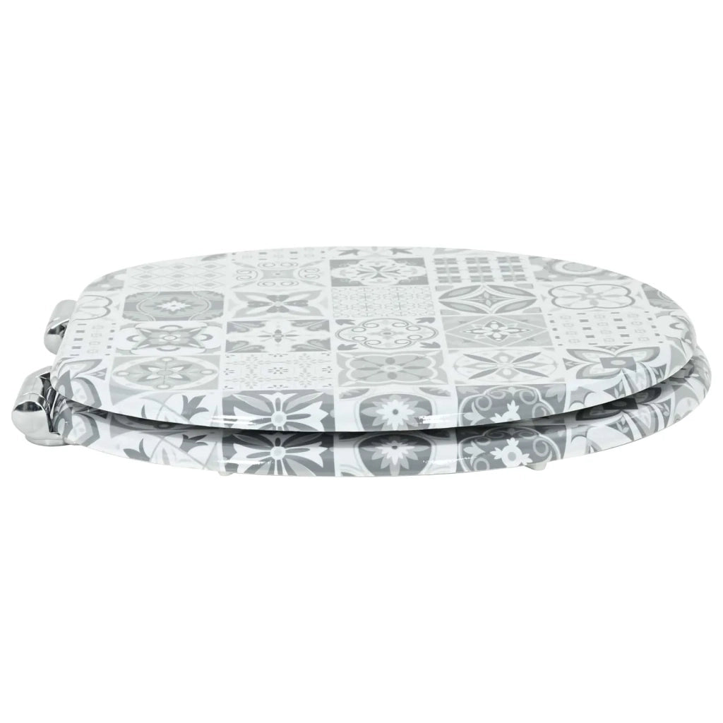 Sedile per toilette con chiusura morbida 2 pcs 44 x 38 cm