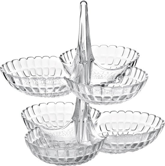 Tavolo per antipasti - trasparente, 27 x 25 x h 25,5 cm - 19920100