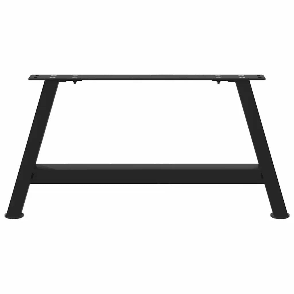 Gambe per Tavolino da Caffè a Forma di A 2 pz Nere 70x(30-31) cm Acciaio 4012824