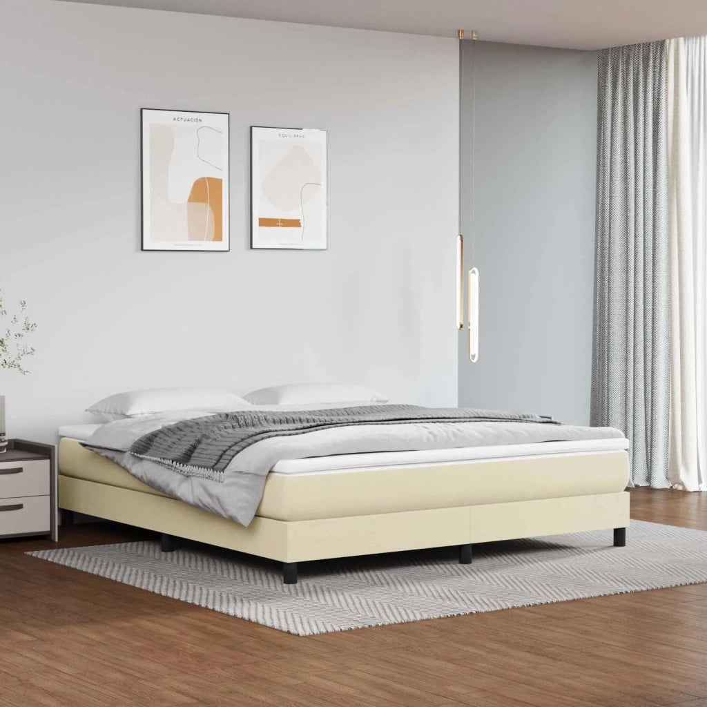 Materasso a Molle Insacchettate Rigidità Media Crema 180x200x20 cm in Similpelle 347844