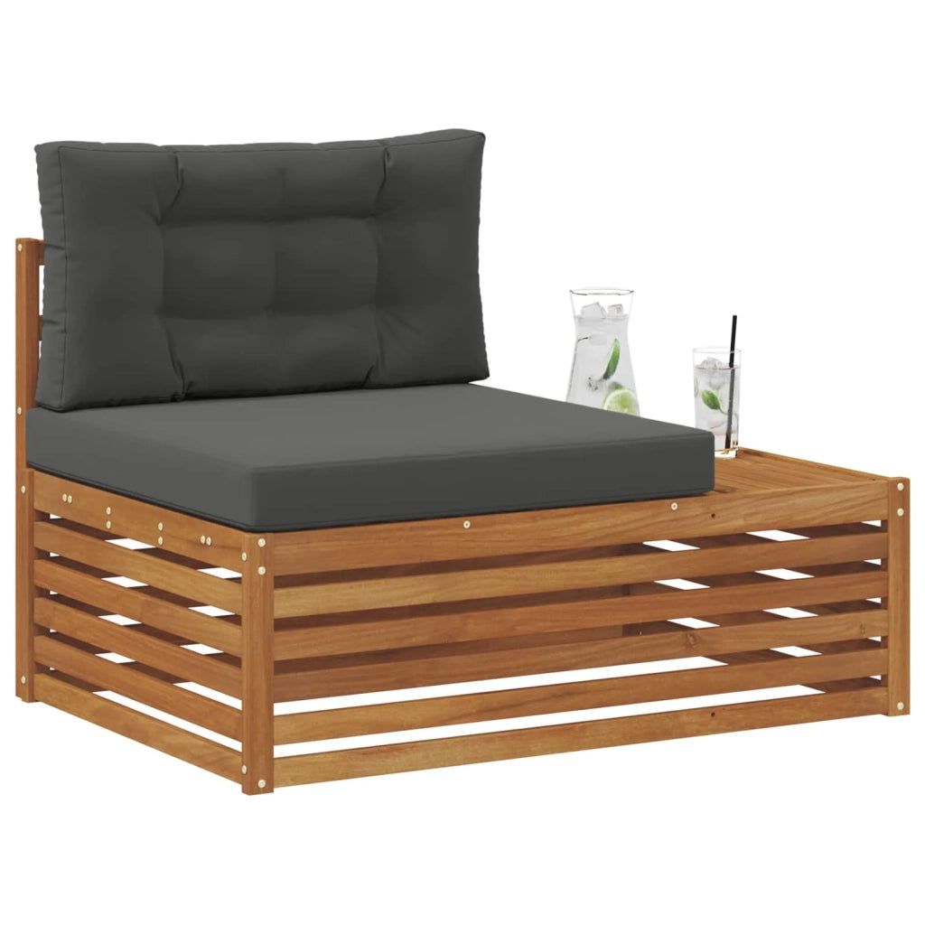 Divano da Giardino-Divano Esterno Finale con cuscino Naturale 115 x 83 x 73 cm 790982