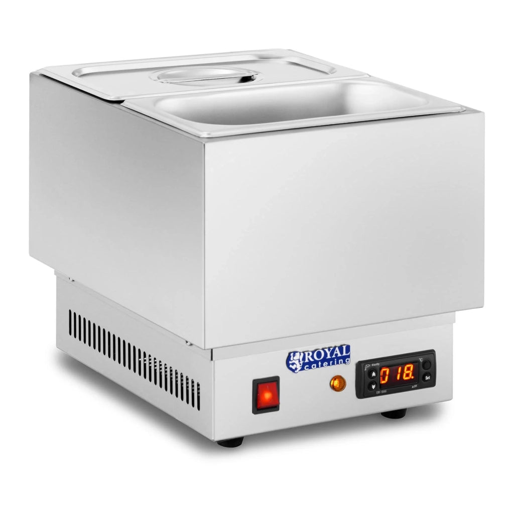 Scioglitore di cioccolato con 2 teglie GN 1/4 in acciaio inox 14_0004305