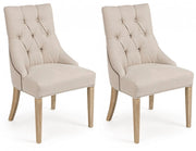 Set 2 Sedie 51x61x90h cm Cally Naturale