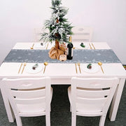 Decorazione per tavola per Natale 33 x 178 cm tovaglie per tavola tovaglie moderne per tavola con tessuto in poliestere e poliestere, decorazione lavabile per tavola per decorazioni, feste, matrimoni, cucina