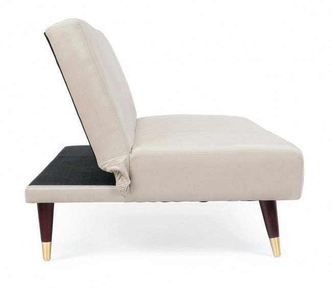 Divano Letto 3 Posti 180x88x82 cm Alma in Velluto