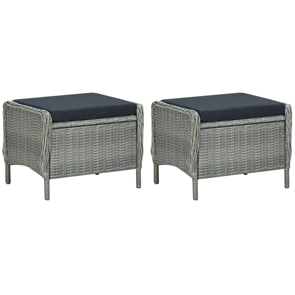 Set Mobili da Pranzo per Giardino 7 pz Grigio Chiaro 3068786