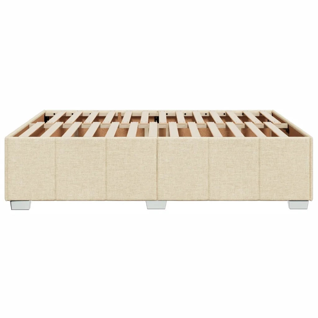 Giroletto senza Materasso Crema 140x200 cm in Tessuto
