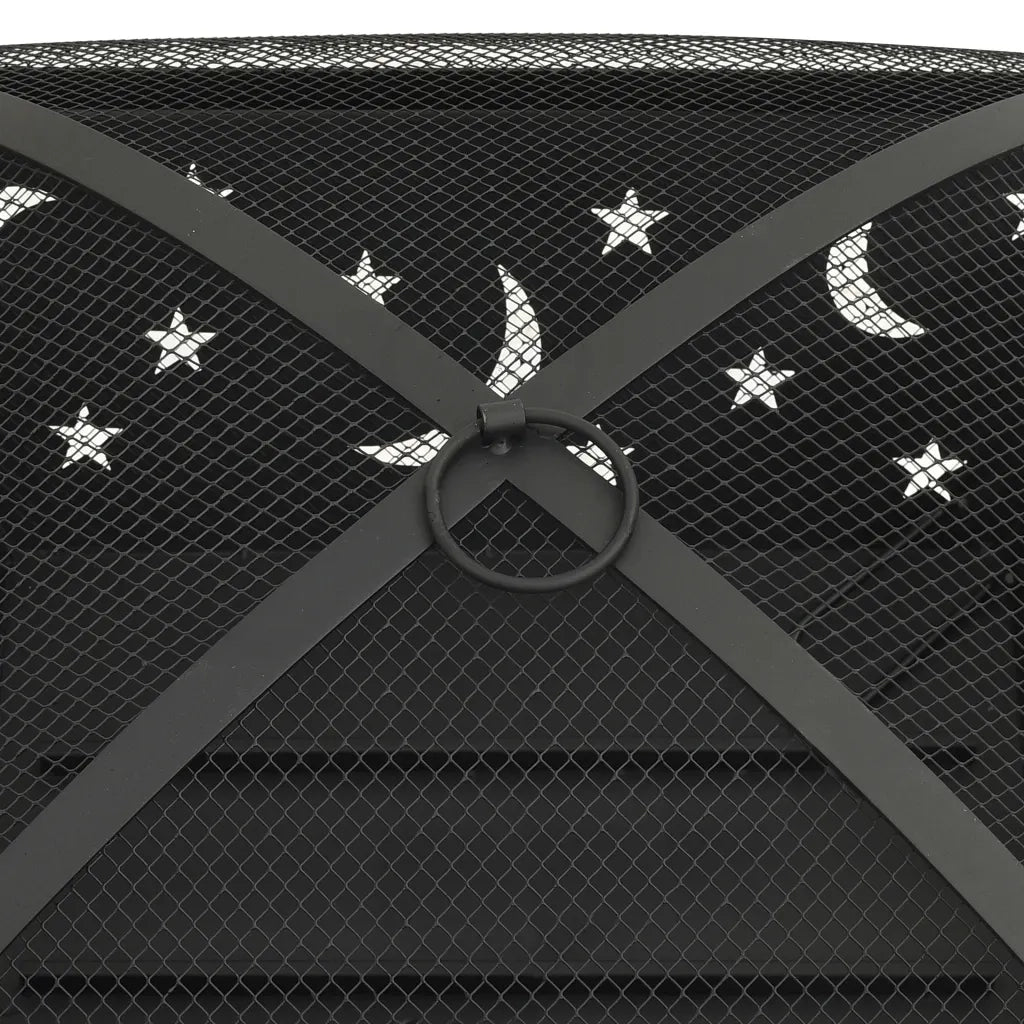 Braciere con Attizzatoio 62 cm XXL in Acciaio 311893