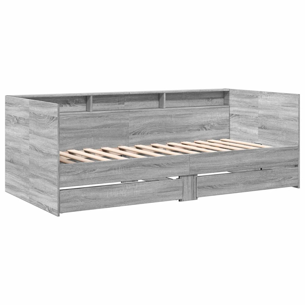 Telaio del letto con storage Sonoma grigio 80 x 200 cm 3429641