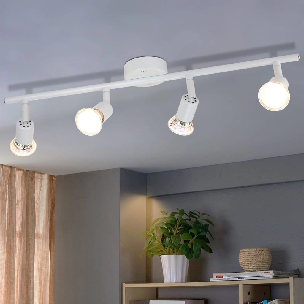 ZMH Faretto da soffitto 4 fiamme GU10 moderni per corridoio con lampadine incluse
