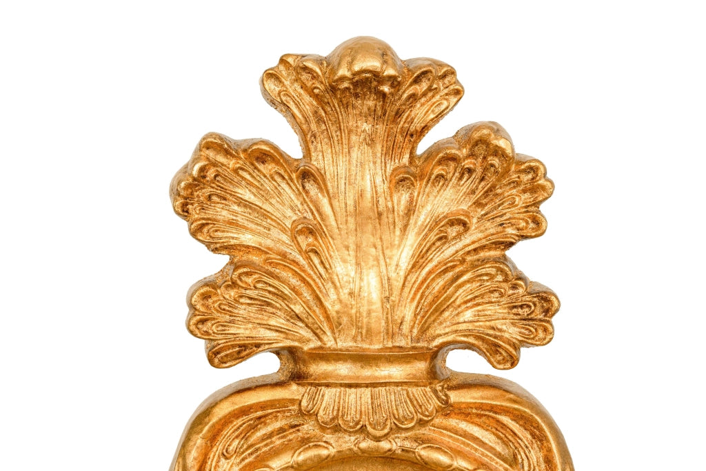 Biscottini SPECCHIERA DA APPOGGIO IN LEGNO FINITURA FOGLIA ORO ANTICATO MADE IN ITALY