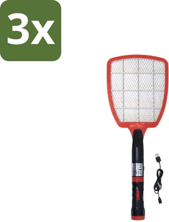 Fly Shock Plus - Repulsore Elettronico per Insetti - Potente e Ricaricabile - Confezione in Bulk - 3 pezzi