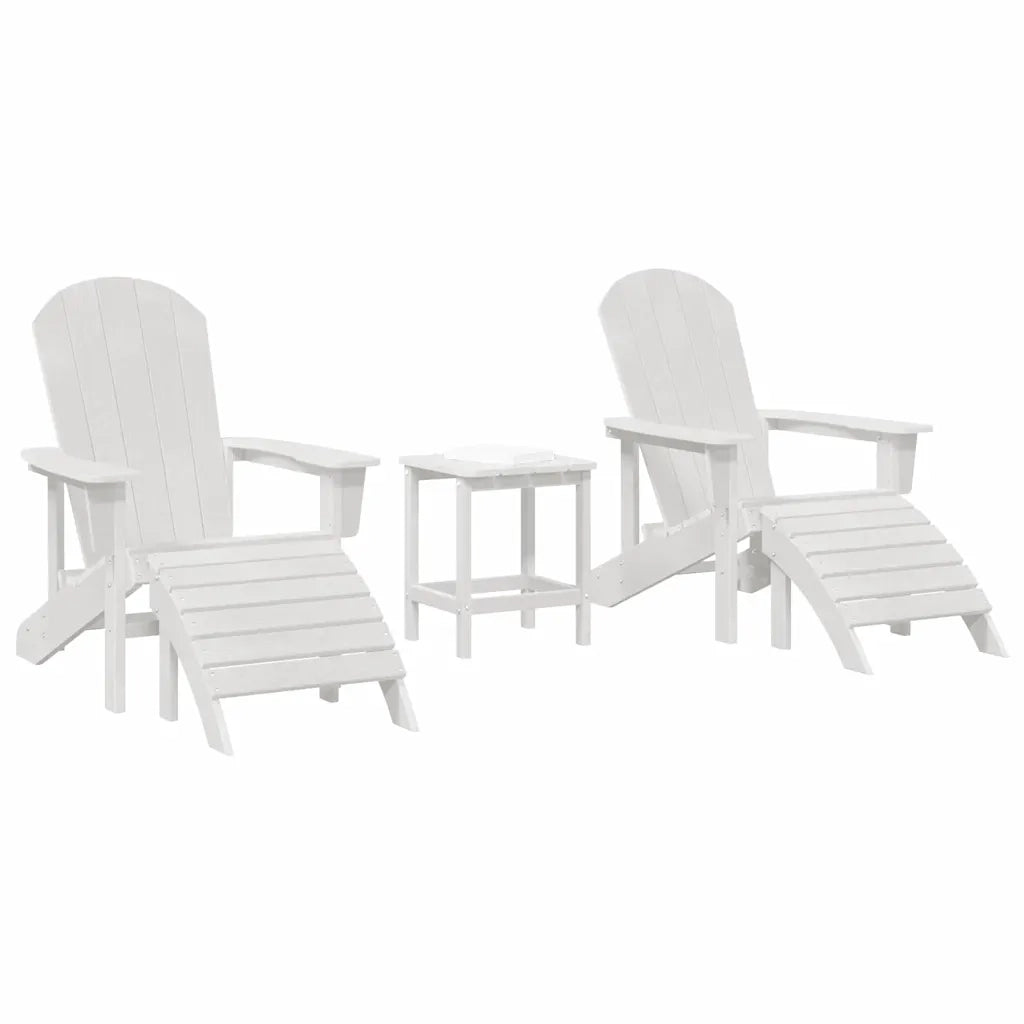 Sedia da Giardino 3 pcs Bianco Polietilene 3335846